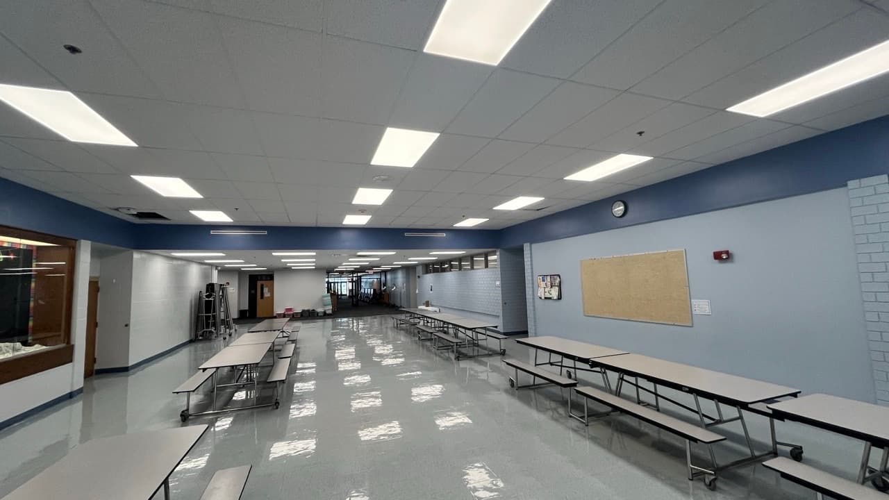 lunch room lighting after