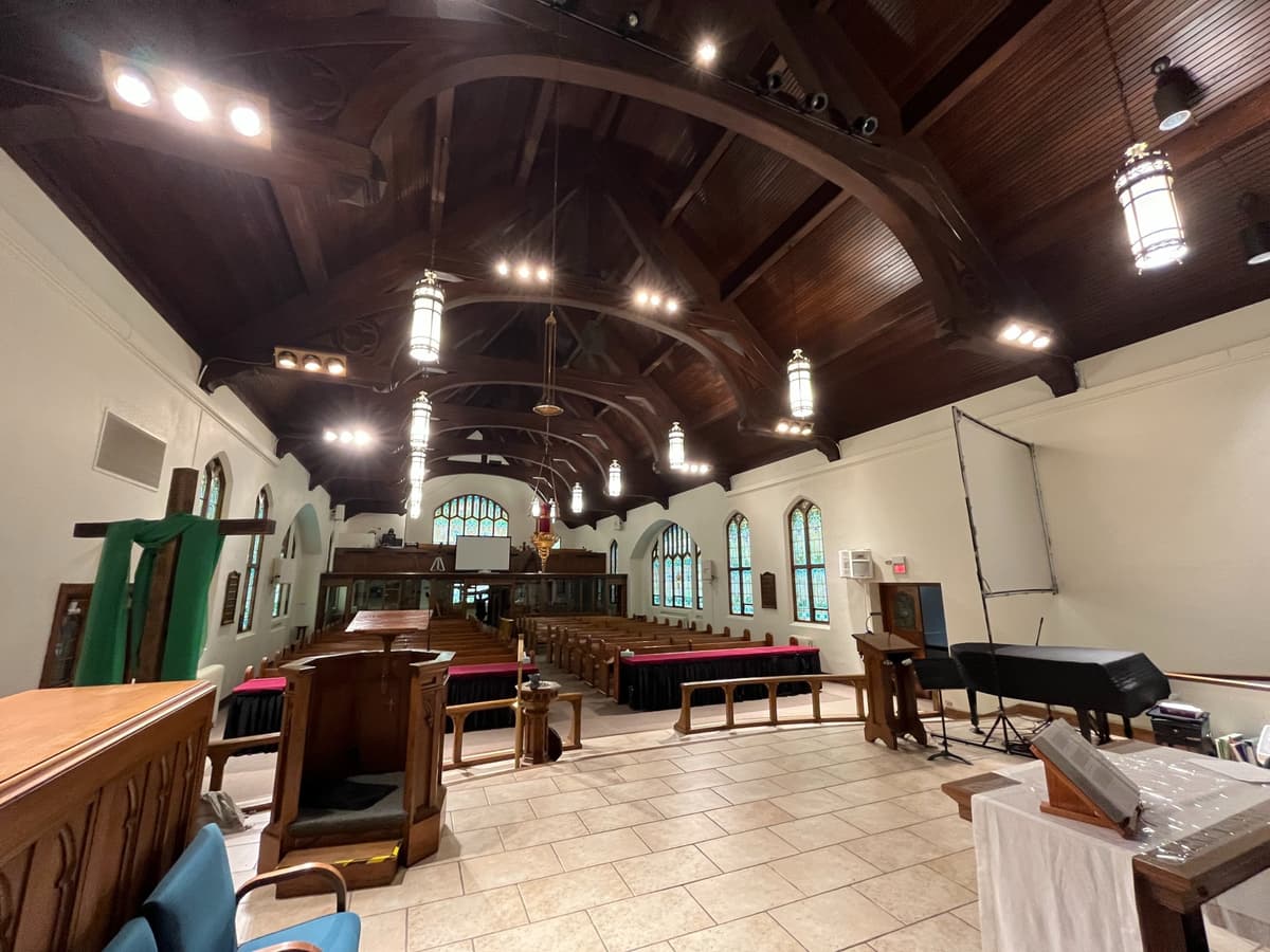 church sanctuary lighting after