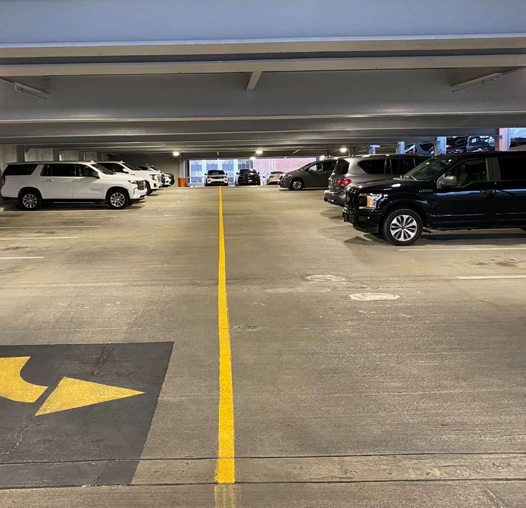 Capital Associates Parking Garage Lighting Upgrade, after