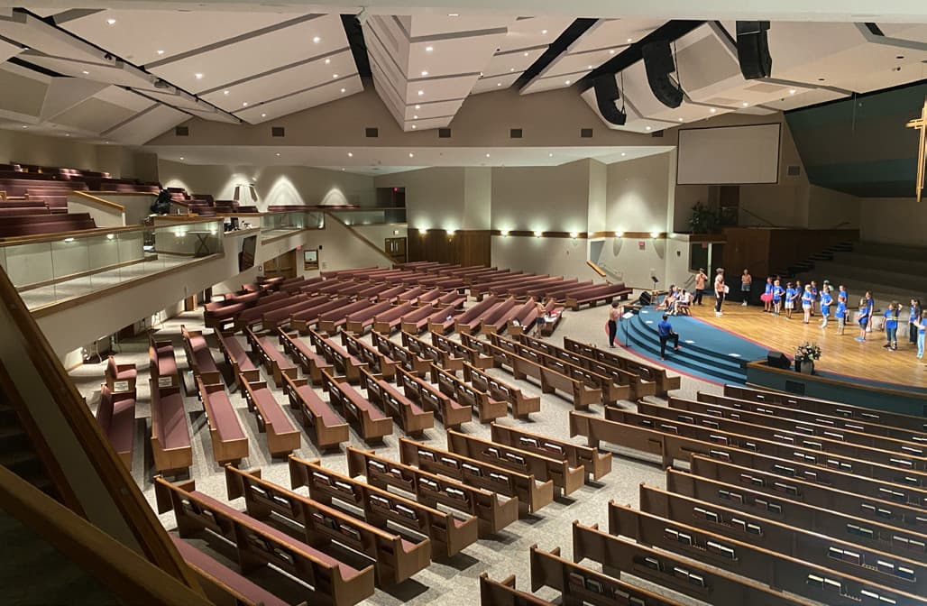First Evangelical Free Church LED Lighting Retrofit, before