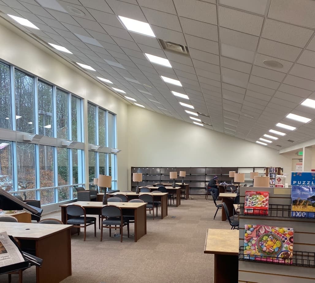 Lithia Springs Library Lighting Enhancement, after